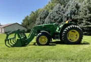 2010 John Deere 6115D MFWD Tractor with Grapple Loader, photo 8
